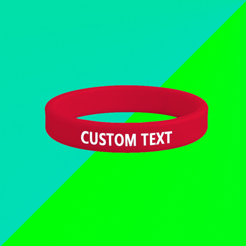 Custom Silicone Wristbands 100pcs Set, Gift for Her/Him